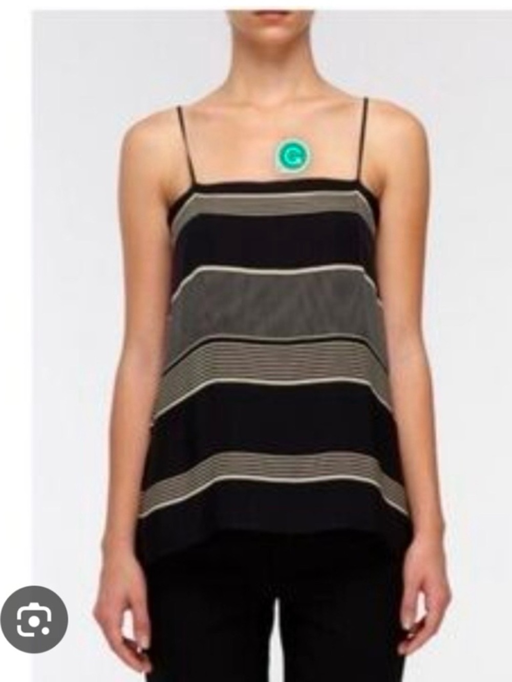 Vince silk tank top XS